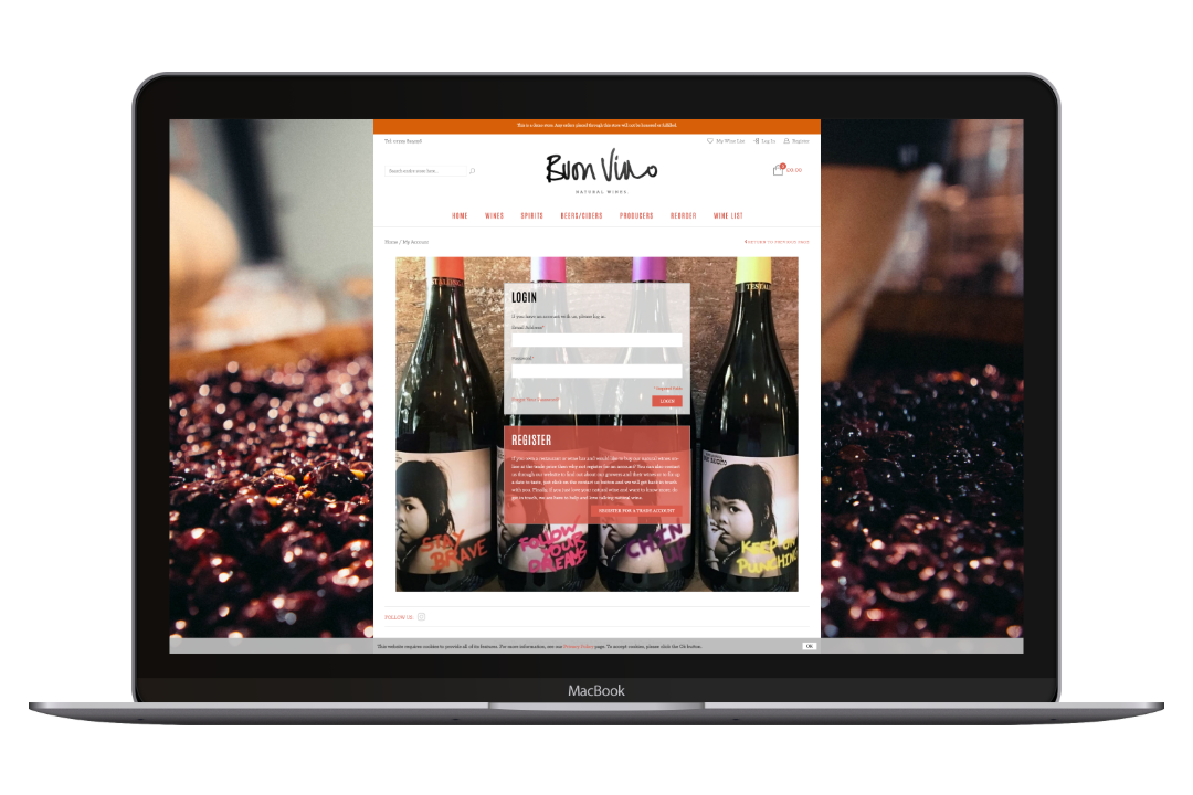 Buon Vino Trade Desktop Buon Vino Trade Desktop